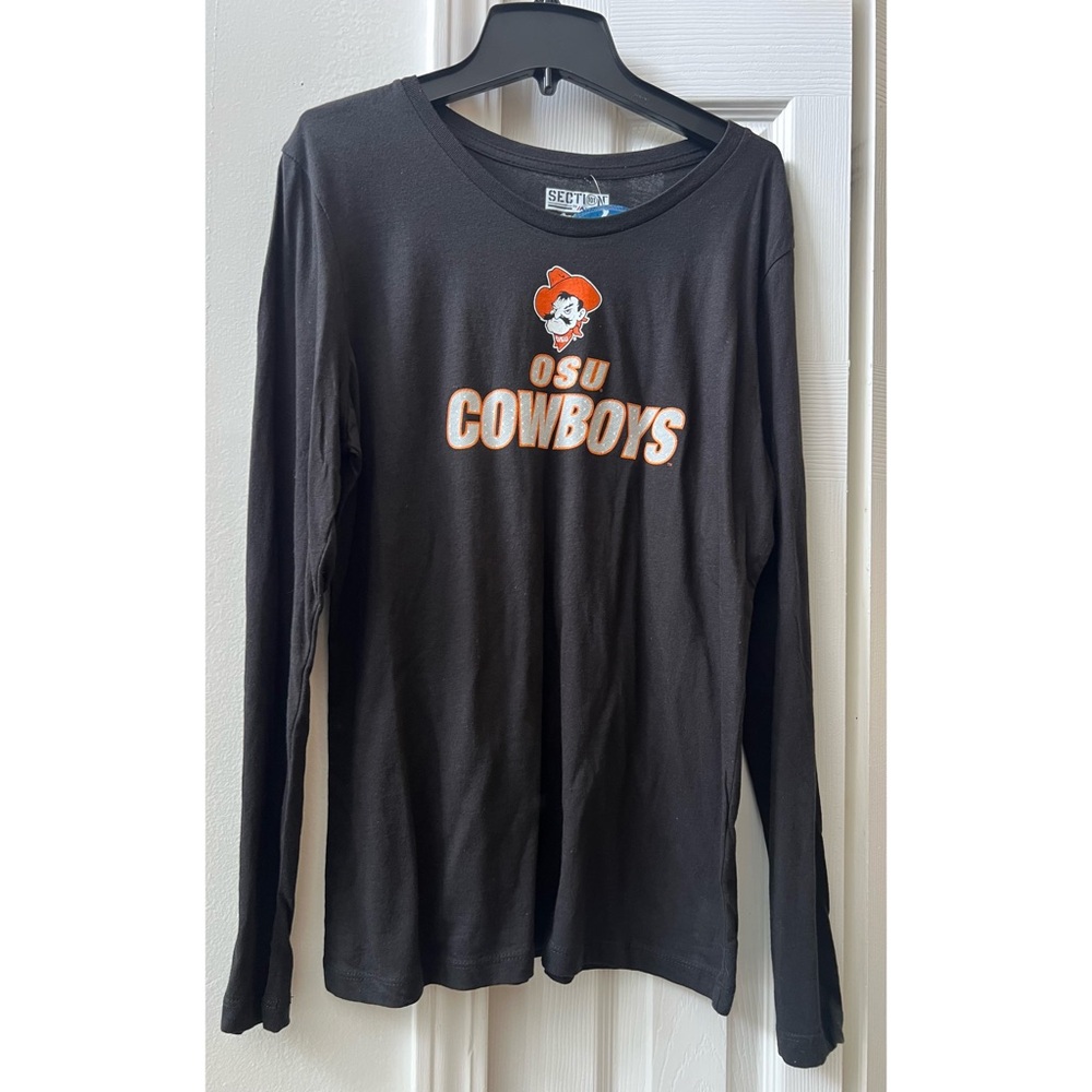 OSU Cowboys Black Long-Sleeve Shirt